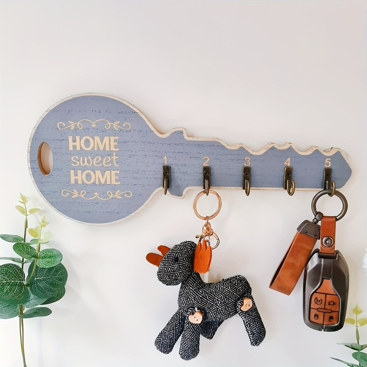 1pc Retro Key Hook Wall Shelves - Floating Decor for Entryway, Aesthetic Room Accent, Space-Saving Kitchen & Bathroom Organizer, Vintage-Style Home Accessories