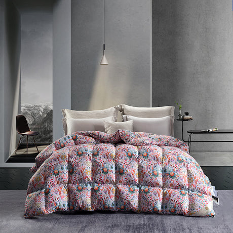 Luxurious 3D Printed All-Season White Goose Down Quilt