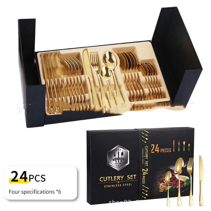 Luxurious Stainless Steel Tableware Gift Box Set
