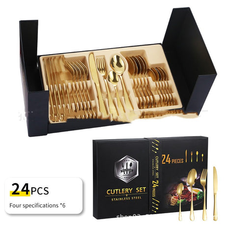 Luxurious Stainless Steel Tableware Gift Box Set