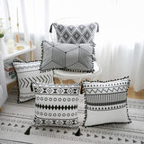 Bohemian Elegance Plush Throw Pillow Cover 30x50cm & 45x45cm