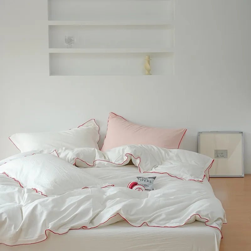 Luxury 100% Cotton Duvet Cover Set with Soft Texture & Pillowcases - Julia M LifeStyles