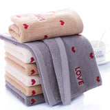 Pure Cotton Couple Embroidery Household Towels