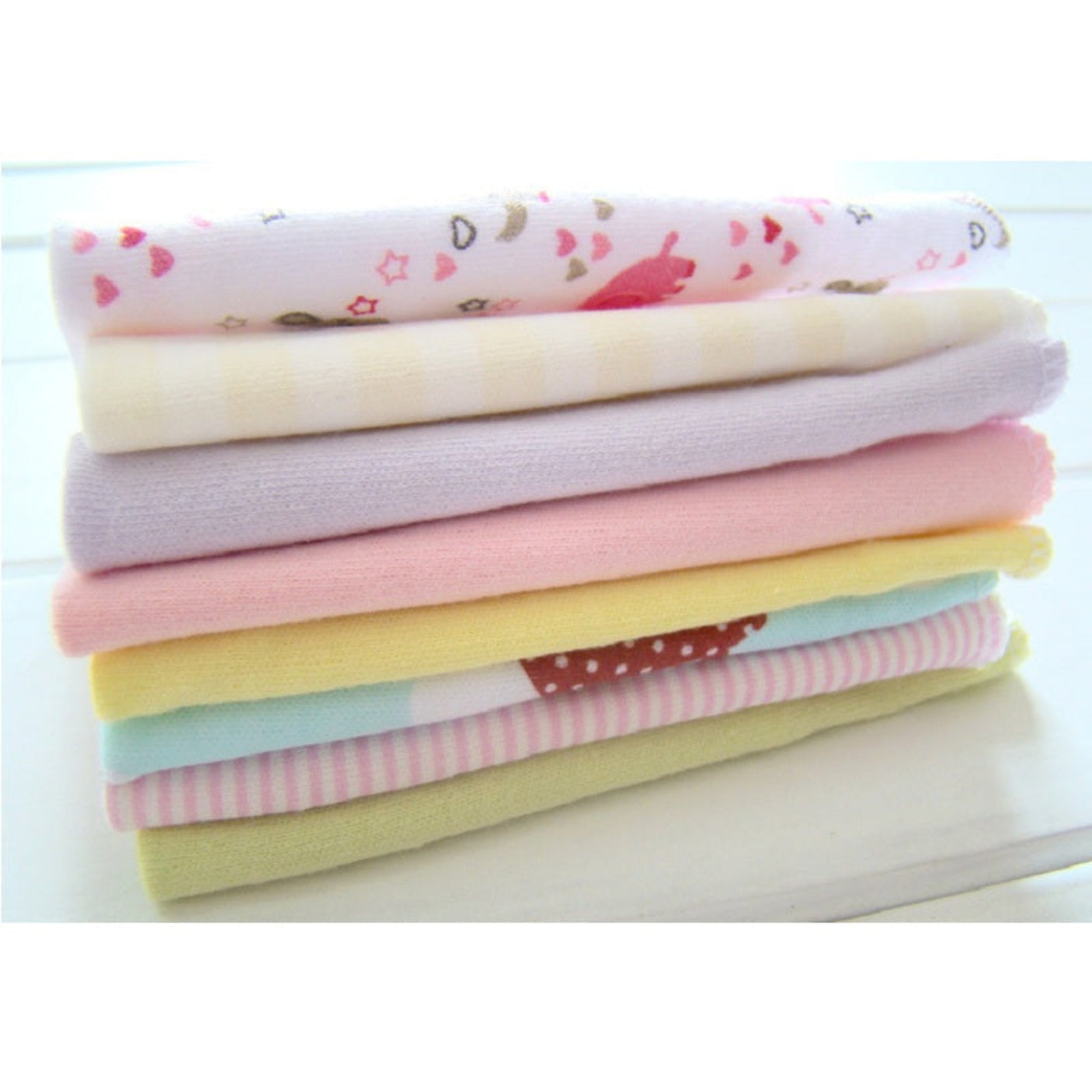 Premium 8pcs Cotton Newborn Baby Towels Set – Soft & Versatile Essentials