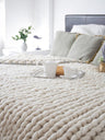 Nordic Thick Wool Hand-Woven Luxury Blanket