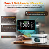 Wireless Electric Insulated Lunch Box - Built-in 8000mAh Battery, 60W Heating Lunch Box 33.81oz Stainless Steel Portable Food Heater, Can Be Used As A Power Bank To Charge Mobile Phones, Suitable For Travel, Cars, Truck Drive Julia M LifeStyles