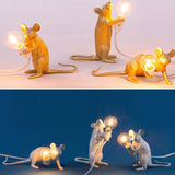 Nordic Luxury Industrial Mouse Table Lamp for Living & Bedroom