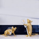 Nordic Luxury Industrial Mouse Table Lamp for Living & Bedroom