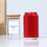 12-Piece Heat-Resistant Glass Spice Jar Set with Stickers - Julia M LifeStyles