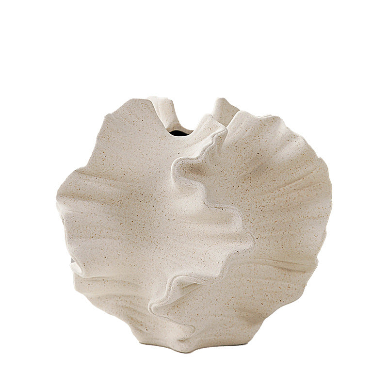 European style plain fired white ceramic vase with frosted texture, hydroponic dried flowers, home decoration ornaments, gifts, handicrafts Julia M Home & Kitchen