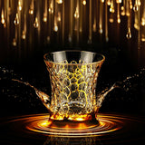 Gilded Hour Whiskey Glass