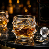 Gilded Hour Whiskey Glass