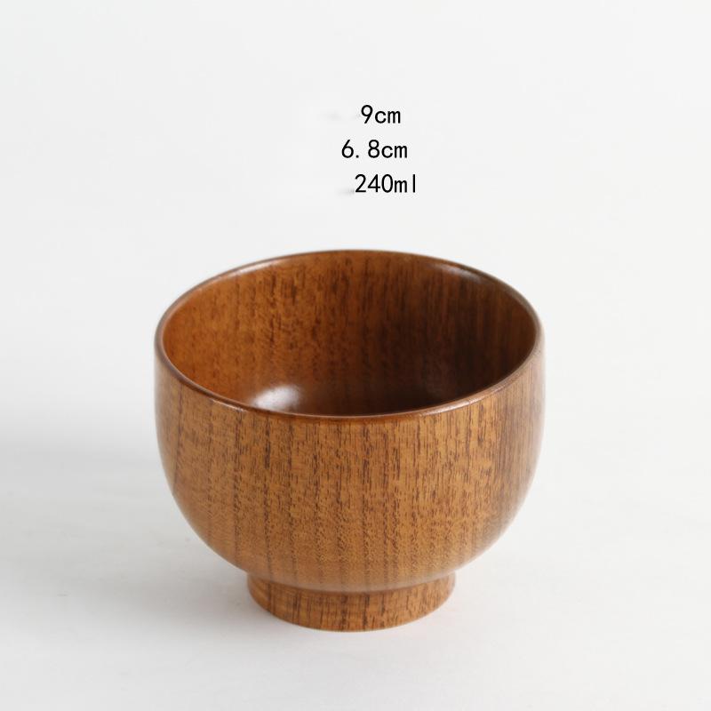 Elegantly Crafted Japanese Jujube Wooden Bowl