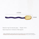Colored Glass Bowl, Fruit Salad Bowl, Soup Bowl, Tableware, Household Heat-Resistant Transparent Rice Bowl, Spoon Set