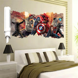 European Style 3D Wall Hole Stickers - Avengers Home Decor Julia M Home & Kitchen
