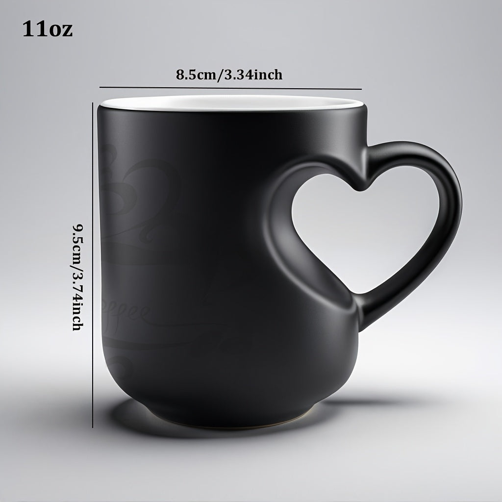 Heart-Shaped Handle Color Changing Ceramic Mug 11Oz Julia M LifeStyles