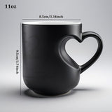 Heart-Shaped Handle Color Changing Ceramic Mug 11Oz Julia M LifeStyles