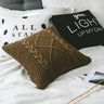 Home Soft Pillow Case in Rich Turmeric & Coffee Tones – 45x45 cm