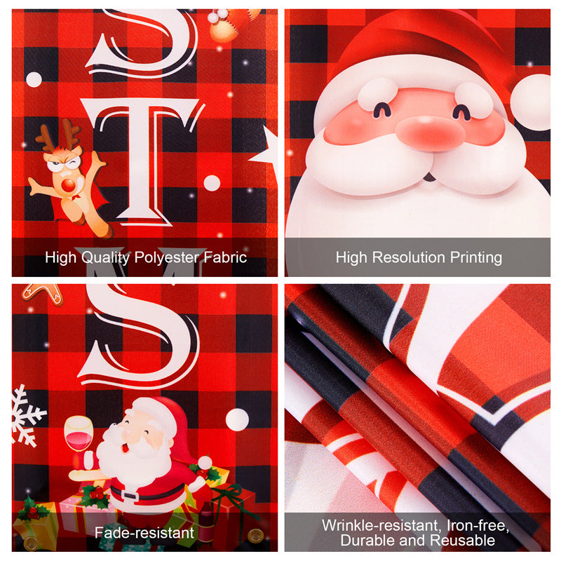 Door hanging LED illuminated party curtains Christmas party decorations Couplets with lights hanging curtains banners