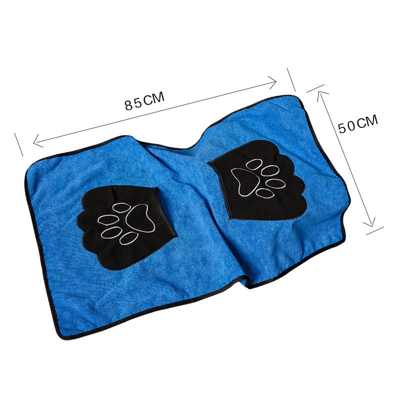 Luxurious Blue-Purple Pet Absorbent Cotton Towel – Soft, Stylish & Travel-Ready