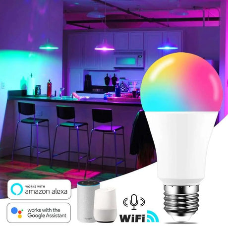 15W WiFi Smart Light Bulb - Voice-Controlled 15W WiFi Smart Light Bulb - Voice-Controlled 2255799997998061-E27 RGB CW-China-light bulb x 1 pcs Light Bulbs 31