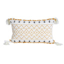 Nordic Geometric Tassel Cotton Plush Pillow Cover