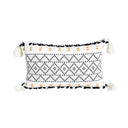 Nordic Geometric Tassel Cotton Plush Pillow Cover