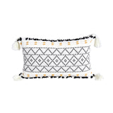 Nordic Geometric Tassel Cotton Plush Pillow Cover