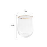 Tulip Gift Crystal Ribbed Cocktail & Wine Glass Set – Elegant Modern Glassware