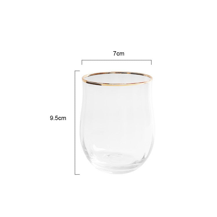 Tulip Gift Crystal Ribbed Cocktail & Wine Glass Set – Elegant Modern Glassware