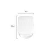 Tulip Gift Crystal Ribbed Cocktail & Wine Glass Set – Elegant Modern Glassware
