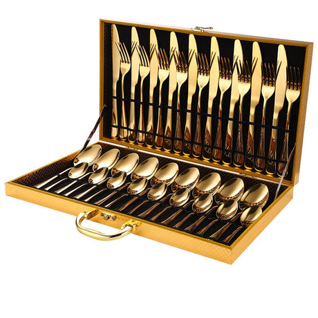 36-Piece Stainless Steel Steak Knife and Fork Set - Elegance Redefined