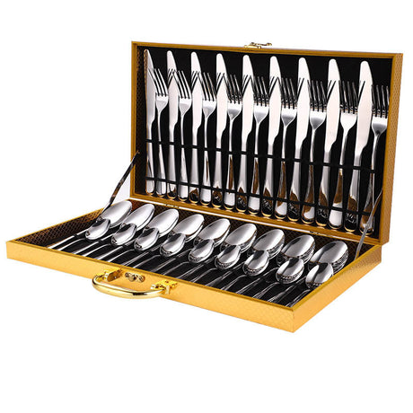 36-Piece Stainless Steel Steak Knife and Fork Set - Elegance Redefined