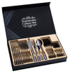 Premium 24-Piece Stainless Steel Cutlery Set in Elegant Gift Box
