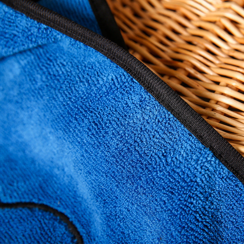 Luxurious Blue-Purple Pet Absorbent Cotton Towel – Soft, Stylish & Travel-Ready
