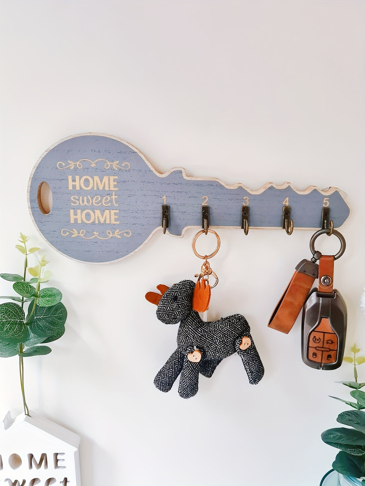 1pc Retro Key Hook Wall Shelves - Floating Decor for Entryway, Aesthetic Room Accent, Space-Saving Kitchen & Bathroom Organizer, Vintage-Style Home Accessories