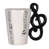 Guitar Ceramic Cup Personality Music Note Milk Juice Lemon Mug Coffee Tea Cup Home Office Drinkware Unique Gift