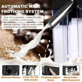 19 Bar All-in-One Coffee-Espresso Maker with Milk Froth - Julia M LifeStyles