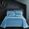 Opulent 3Pcs Cotton Coverlet Embossed Reversible Set