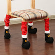 Christmas Chair Foot Cover, Christmas Hotel Decoration Supplies, Embroidered Restaurant Stools, Table Foot Cover Julia M Home & Kitchen