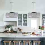 Modern Crystal Ceiling Light – Round Flush Mount Chandelier