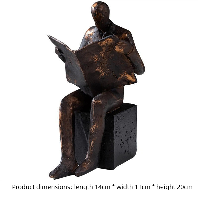 Reader ornament reader statue resin ornament