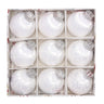 Christmas balls, silk balls, winding balls, painted balls, 8cm, 9pcs, boxed Christmas decorations