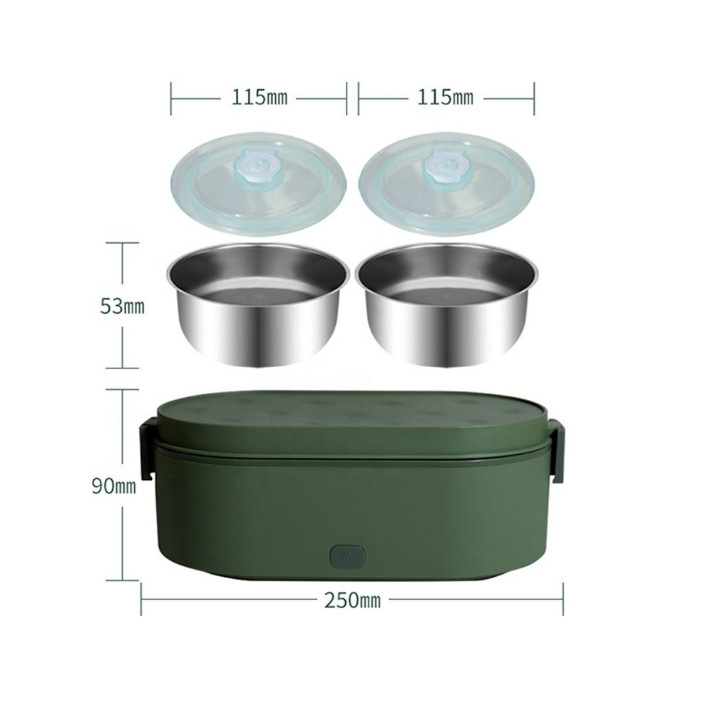 Power Bank USB  luminous Glasses Self heat lunchbox Electric Food Warmer Heated Lunch Box Electric USB For Office Outdoor
