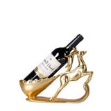 Creative Golden Deer Wine Rack Living Room Wine Cabinet Decoration Home TV Cabinet Decoration Red Wine Rack Decorative Crafts Julia M Home & Kitchen