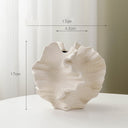 European style plain fired white ceramic vase with frosted texture, hydroponic dried flowers, home decoration ornaments, gifts, handicrafts Julia M Home & Kitchen