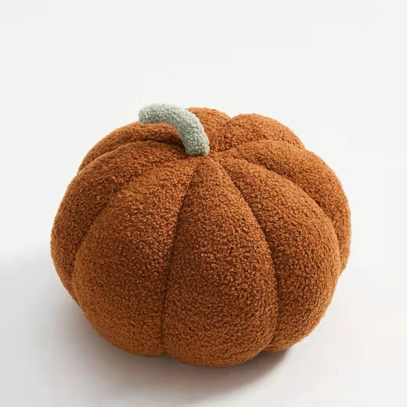 Cute Pumpkin Throw Pillow – Plush Minimalist Sofa & Bedhead Cushion