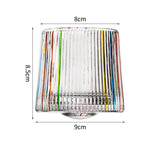 Hand drawn rotating glass cups multiple multi-purpose whiskey glasses rotating glass cups