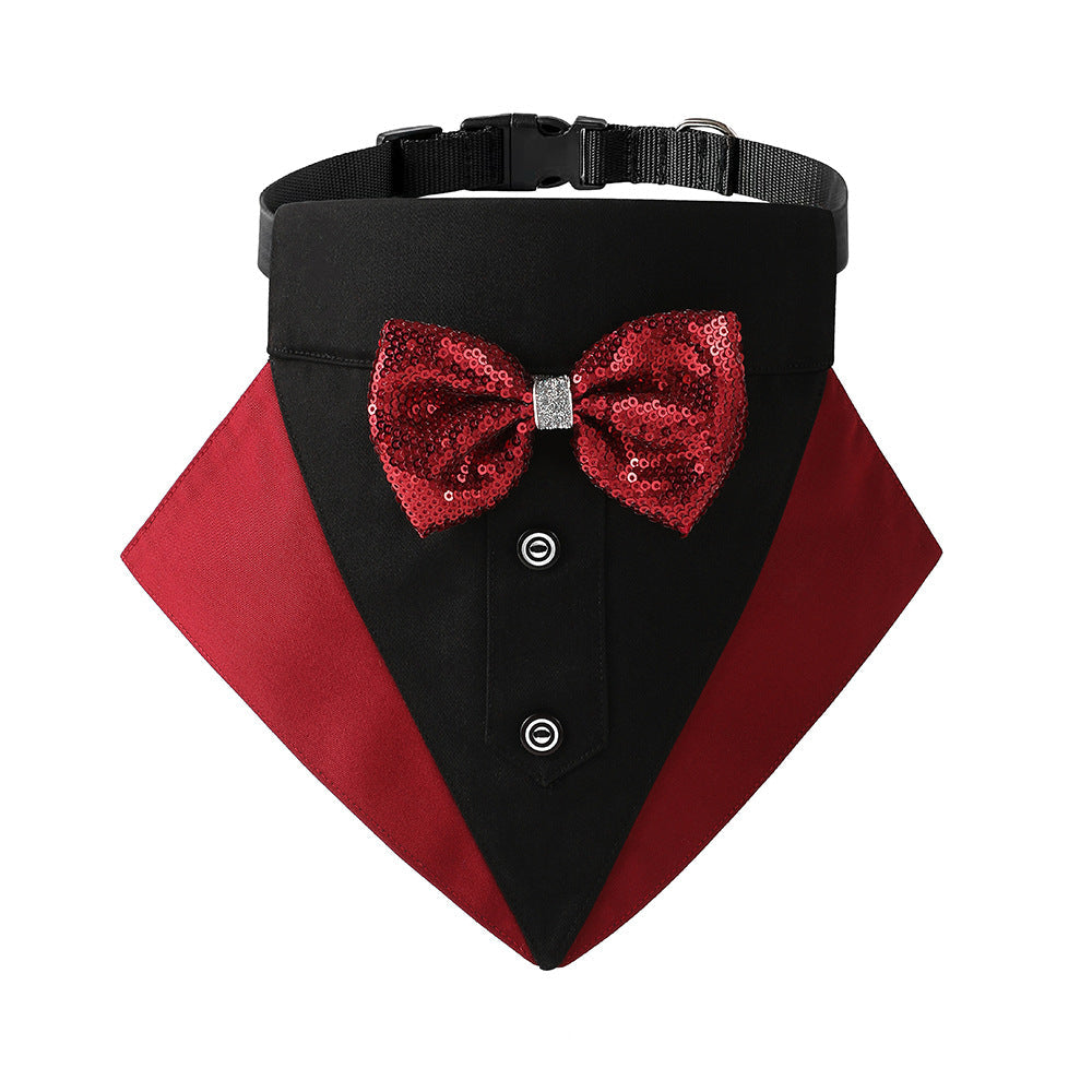 British Style Wedding/Holidays Dog Bibs & Triangle Scarves Julia M Home & Kitchen