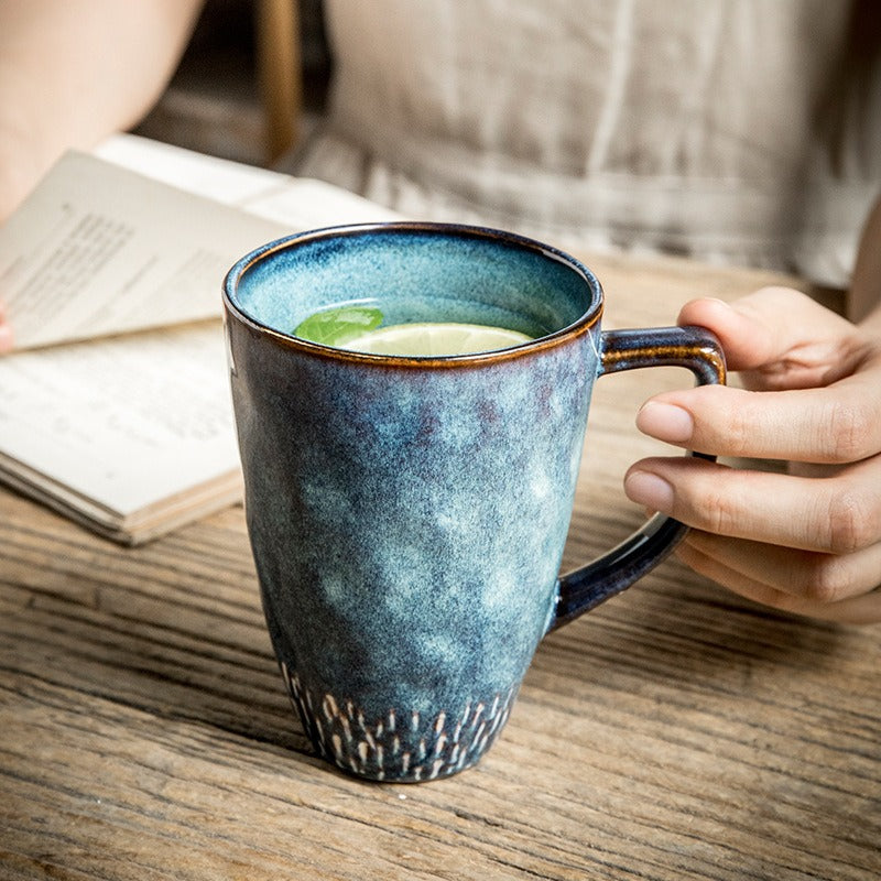 European Style White Porcelain Ceramic Coffee Mug